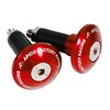 HANDLEBAR END PLUG TO FIT 14MM RED
